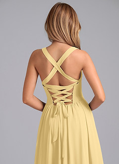 Azazie Francis Bridesmaid Dresses Butter A-Line Corset Chiffon Dress image7