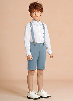 front Oliver Azul Claro Conjunto de 3 piezas de pantalones cortos para niño