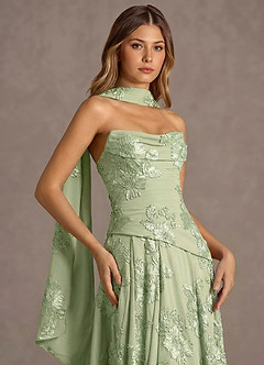 Gabriela Light Green Maxi Dress image6