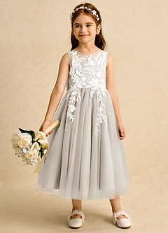 Azazie Sundae Flower Girl Klänningar Klänning Balklänning i Spets image3