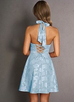Isabeau Powder Blue Mini Dress image6