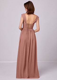 Barbie ♥ Azazie Bridesmaid Dresses Cedar Rose A-Line Corset Chiffon Dress image6