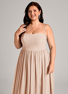 Azazie Calianna Bridesmaid Dresses English Rose A-Line Off the Shoulder Chiffon Convertible Dress image11