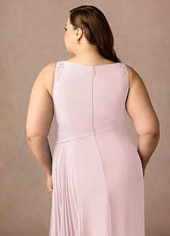 Azazie Galvan Mother of the Bride Dresses Blushing Pink A-Line Sequins Chiffon Dress image14