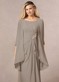 front Azazie Maura Chiffon Wrap
