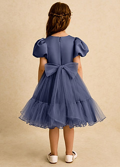 Azazie Cocoa vestidos de niña de las flores Vestido de Tormenta de Tul de Princesa con Plisado image6