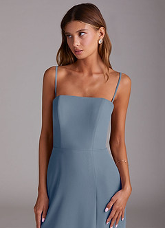 Azazie Wren Bridesmaid Dresses Twilight A-Line Side Slit Chiffon Convertible Dress image6