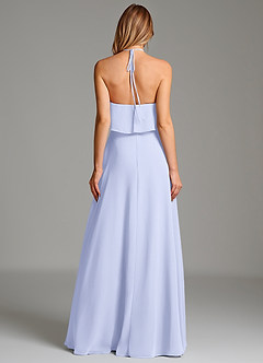 Azazie Cara Bridesmaid Dresses Lavender A-Line Ruched Chiffon Dress image3