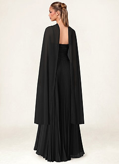 front Azazie Matching Color Chiffon Scarf