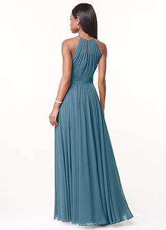 Azazie Cherish Bridesmaid Dresses Bermuda A-Line Pleated Chiffon Dress image2