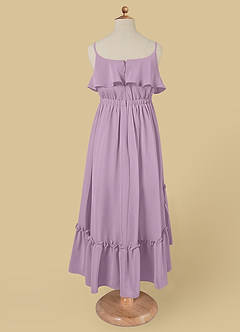 Azazie Karmen Flower Girl Dresses Wisteria A-Line Ruched Chiffon Dress image7