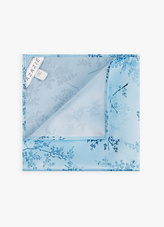 front Matte Satin Skinny Tie and Pocket Square Set