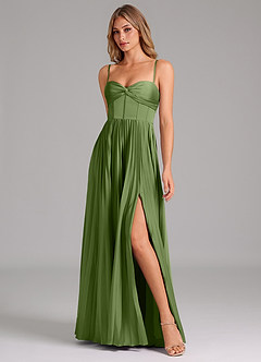 Azazie Akiko Bridesmaid Dresses Juniper A-Line Sweetheart Neckline Stretch Satin Dress image4
