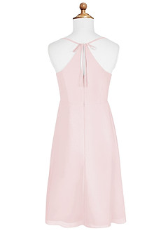 Azazie Doll Junior Jurk van Chiffon met A-Lijn Boog Blozend Roze image6