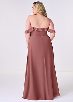 Barbie ♥ Azazie Jurken voor bruidsmeisjes Converteerbaar Jurk van Chiffon met A-Lijn Off the Shoulder Amethist image8