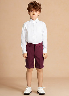 Finn Borgoña Pantalones cortos de niño