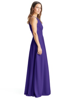 Azazie Bonnie Bridesmaid Dresses Regency A-Line Keyhole Ruched Chiffon Dress image12