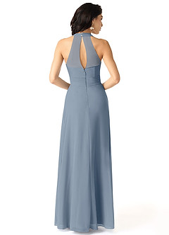 Azazie Danica Bridesmaid Dresses Twilight A-Line Pleated Chiffon Dress image2