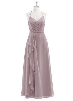 Azazie Dawn Bridesmaid Dresses A-Line Pleated Chiffon Floor-Length Dress image6