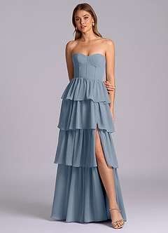Azazie Faye Bridesmaid Dresses Twilight A-Line Sweetheart Neckline Chiffon Dress image4