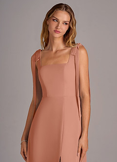 Azazie Debra Bridesmaid Dresses MAI TAI A-Line with Pockets Chiffon Convertible Dress image7