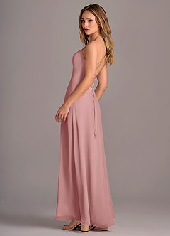 Azazie Mei Bridesmaid Dresses Dusty Rose A-Line Chiffon Dress image5
