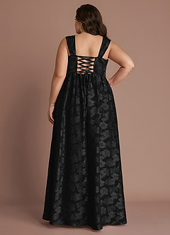 Hazel Black Pleated Maxi Dress image2