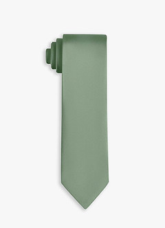 front Stretch Satin Wide Tie