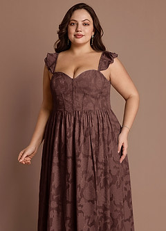 Denisse Mocha Coco Corset Maxi Dress image11