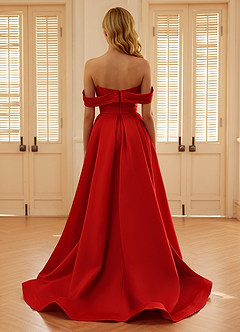 Seraphinaie Red A-line Prom Dress image2