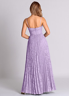 Azazie Mariana Bridesmaid Dresses Lilac A-Line Strapless Floral Burnout Convertible Dress image8