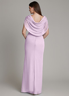 Azazie Hadley Robes de demoiselle d'honneur Robe Sirène en Mousseline de soie Plissé Frostiges Flieder image2