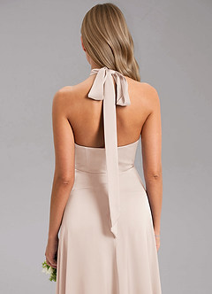 Azazie Tracie Suknie dla druhen Linia A Rozcięcie z boku Satyna elastyczna Do ziemi Sukienka image7