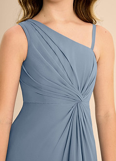 Azazie Brooke Junior Twilight A-Line Side Slit Chiffon Dress image7