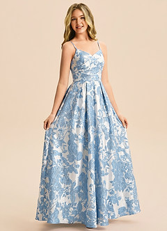 front Azazie Penny Junior Formal Dress