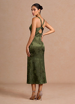 Isabelle Dark Moss Midi Dress image2