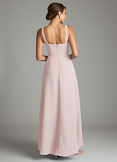Azazie Debra Bridesmaid Dresses Blushing Pink A-Line with Pockets Chiffon Convertible Dress image6