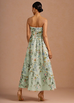 Evangeline Light Green Maxi Dress image3