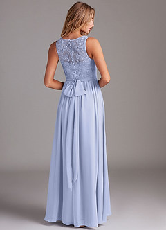 Azazie Kingsley Bridesmaid Dresses Lavender A-Line Lace Chiffon Dress image2