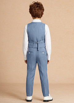 front Finn Dusty Blue Boy Vest 3-Piece Suit