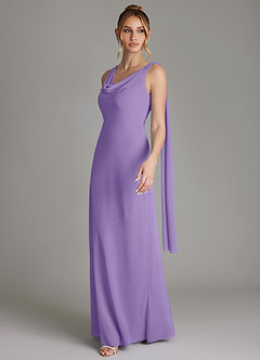 Azazie Essence Bridesmaid Dresses Tahiti Sheath Chiffon Dress image4