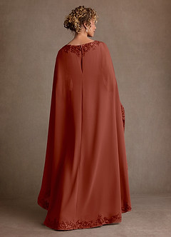 Azazie Artemisia Suknie dla Matki Panny Młodej Osłona Koronka Szyfon Długość podłogi Sukienka image3