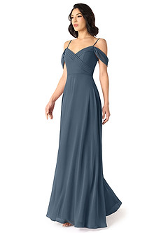 Azazie Tancie Bridesmaid Dresses Neptune A-Line Off the Shoulder Chiffon Convertible Dress image3