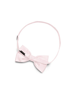 front Matte Satin Pre-Tied Bow Tie