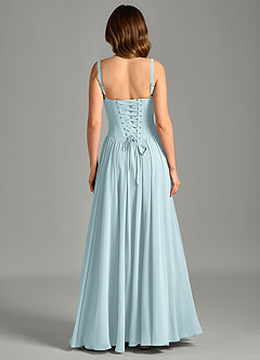 Azazie Evadina Suknie dla druhen Linia A Gorset Szyfon Do ziemi Sukienka image2