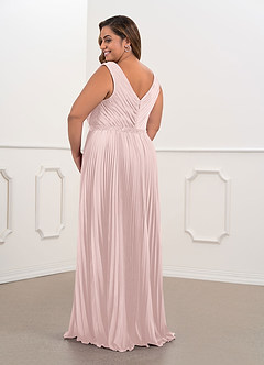 Azazie Kris Final Sale Black A-Line Sequins Chiffon Dress image5