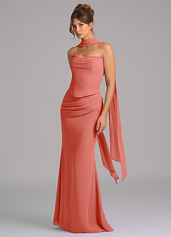 Azazie Sorrel Suknie dla druhen Syrena Gorset Szyfon Do ziemi Sukienka image5