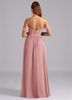 Azazie Saige Abiti da damigella d'onore premaman Abito A-Line Plissettato Chiffon Floor-Length image2