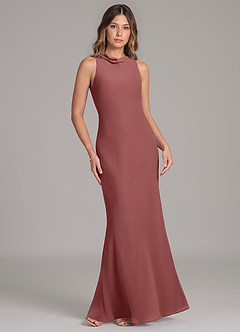 Azazie Allettie Bridesmaid Dresses Amethyst Mermaid Chiffon Dress image6