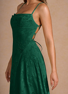 Marlo Hunter Green Corset Prom Dress image6